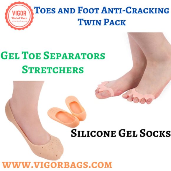 Toes and Foot Anti-Cracking Twin Pack - Picture 1 of 9